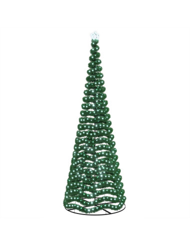 Albero di Natale in tinsel con luci LED e base EKENAS 400 cm