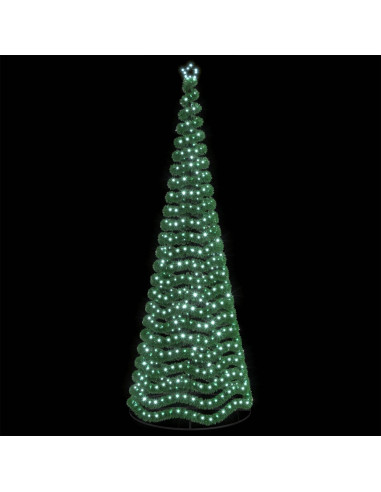Albero di Natale in tinsel con luci LED e base EKENAS 400 cm