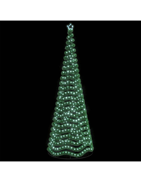 Albero di Natale in tinsel con luci LED e base EKENAS 400 cm