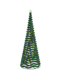 Albero di Natale in tinsel con luci LED e base EKENAS 400 cm 2