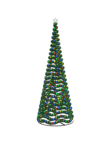Albero di Natale in tinsel con luci LED e base EKENAS 400 cm