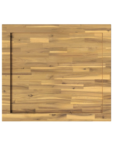 Piano del Tavolo Rettangolare 80 x 80 x 3,2 cm Quadrato