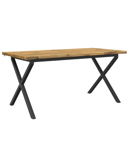 Tavolo da pranzo con bordo vivo 140 x 90 x 75 cm