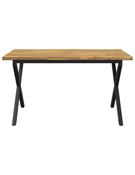 Tavolo da pranzo con bordo vivo 160 x 70 x 75 cm