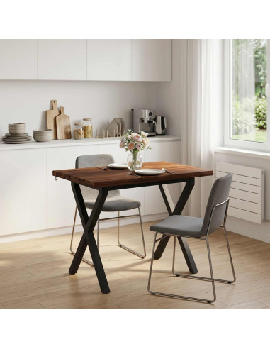 Tavolo da pranzo quadrato 110 x 55 x 75 cm
