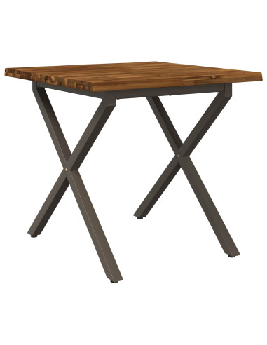 Tavolo da pranzo con bordo vivo 60 x 55 x 75 cm
