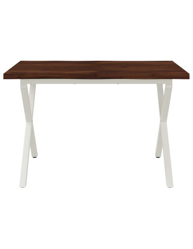 Tavolo da pranzo con bordo vivo 110 x 55 x 75 cm