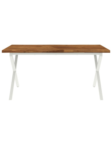 Tavolo da pranzo con bordo vivo 140 x 90 x 75 cm