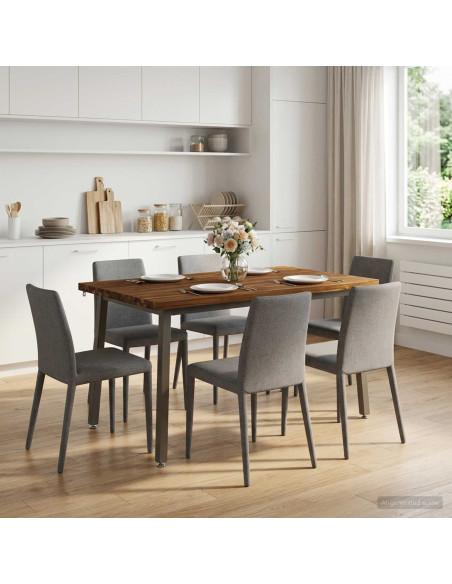 Tavolo da pranzo quadrato 120 x 90 x 75 cm