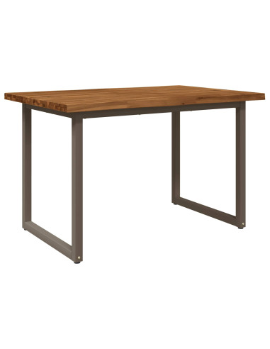 Tavolo da pranzo con bordo vivo 90 x 55 x 75 cm