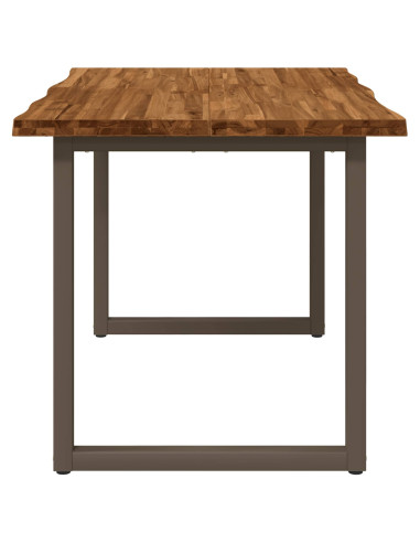 Tavolo da pranzo con bordo vivo 90 x 55 x 75 cm