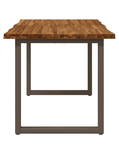 Tavolo da pranzo con bordo vivo 90 x 55 x 75 cm