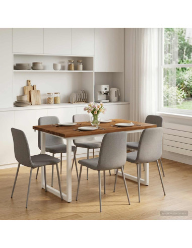 Tavolo da pranzo quadrato 120 x 70 x 75 cm