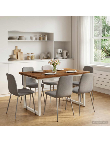 Tavolo da pranzo quadrato 120 x 70 x 75 cm