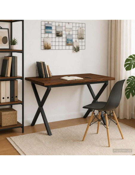 Tavolo da pranzo con bordo vivo 90 x 55 x 75 cm