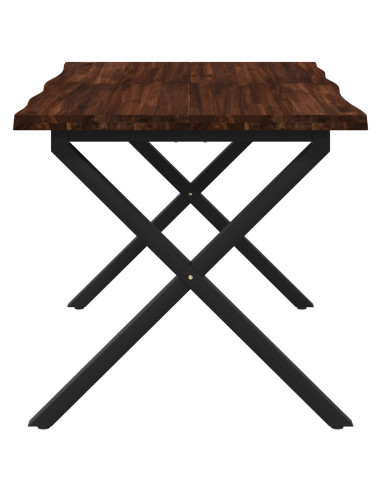 Tavolo da pranzo con bordo vivo 90 x 55 x 75 cm