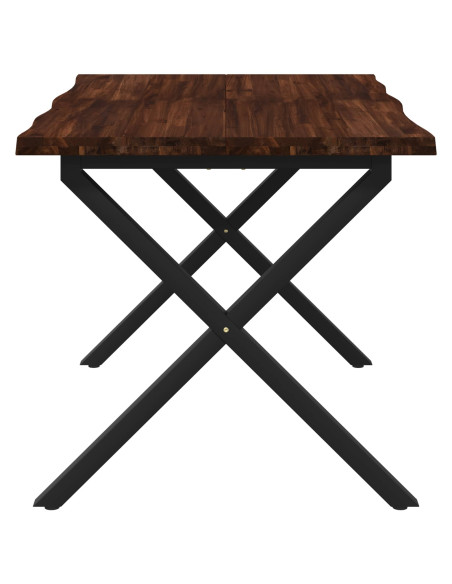 Tavolo da pranzo con bordo vivo 90 x 55 x 75 cm