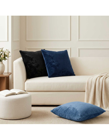 Federa 2 pz HEERLEN Azzurro 55 x 55 cm Flanella