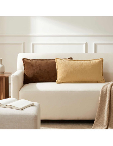 Federa 2 pz HOUTEN Marrone Chiaro 40 x 80 cm Flanella