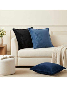 Federa 2 pz HOUTEN Azzurro 45 x 45 cm Flanella