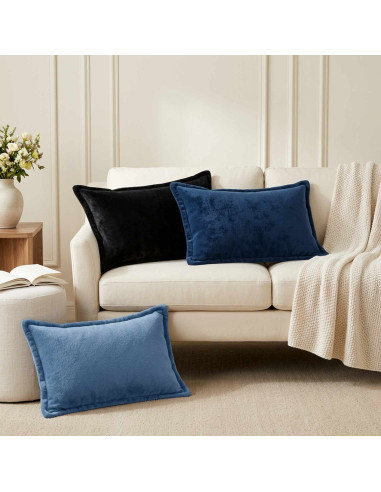 Federa 2 pz HOUTEN Azzurro 50 x 75 cm Flanella