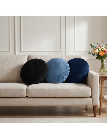 Federa 6 pz HEERLEN Blu navy Diam. 40 cm Flanella