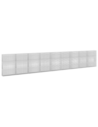Gabione con Filo da 5 mm e Rete da 5x2,5 cm 900x30x150 cm