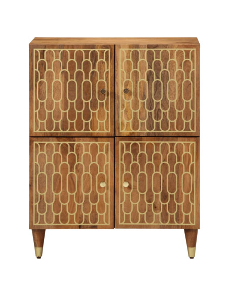Credenza 60x33x75 cm in Legno Massello di Mango