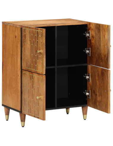 Credenza 60x33x75 cm in Legno Massello di Mango