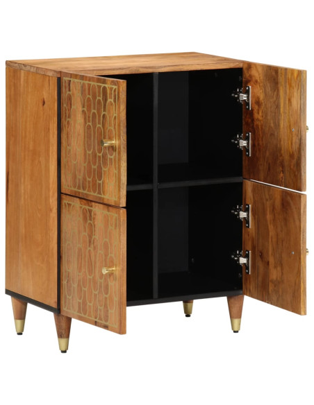 Credenza 60x33x75 cm in Legno Massello di Mango