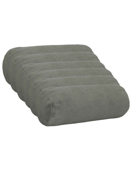 Federa 6 pz HEERLEN Grigio Scuro Diam. 15 x 40 cm Flanella