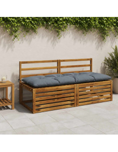 Cuscini per Panchina VIANEN 2 pz 100% Poliestere Blu