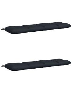 Cuscini per Panchina VIANEN 2 pz 100% Poliestere Blu Scuro 2