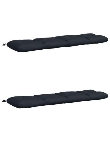 Cuscini per Panchina VIANEN 2 pz 100% Poliestere Blu Scuro