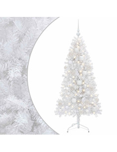 Albero di Natale Artificiale con Rami Pieghevoli 150 cm 150 LED 2