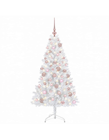 Albero di Natale artificiale con palline 240 cm 300 LED