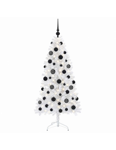 Albero di Natale Artificiale con Rami Pieghevoli 150 cm 150 LED