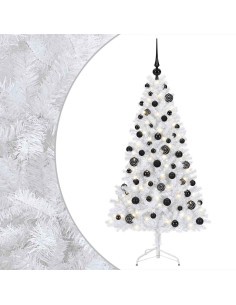 Albero di Natale artificiale con palline 240 cm 300 LED 2