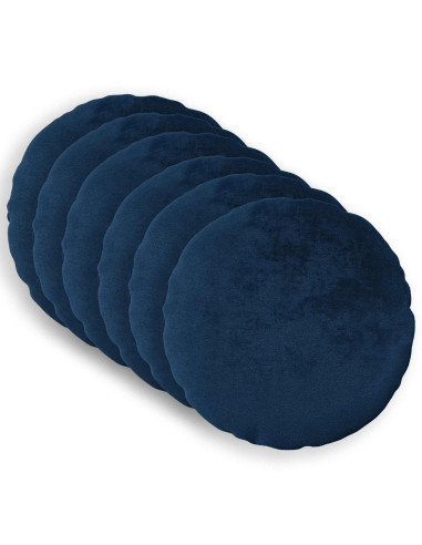 Federa 6 pz HEERLEN Blu navy Diam. 60 cm Flanella
