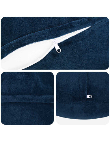 Federa 6 pz HEERLEN Blu navy Diam. 60 cm Flanella