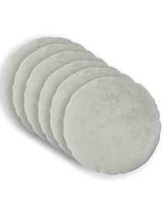 Federa 6 pz HEERLEN Grigio Chiaro Diam. 60 cm Flanella 2