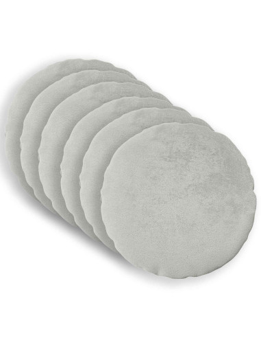 Federa 6 pz HEERLEN Grigio Chiaro Diam. 60 cm Flanella
