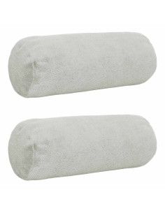 Federa 2 pz HEERLEN Grigio Chiaro Diam. 15 x 40 cm Flanella 2