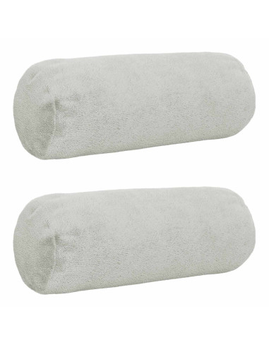 Federa 2 pz HEERLEN Grigio Chiaro Diam. 15 x 40 cm Flanella