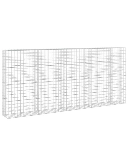 Gabione con filo da 5 mm e rete 10x10 cm 450x50x200 cm