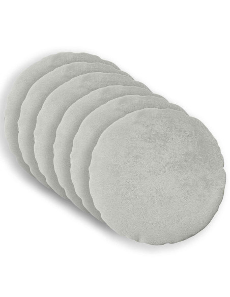 Federa 6 pz HEERLEN Grigio Chiaro Diam. 50 cm Flanella