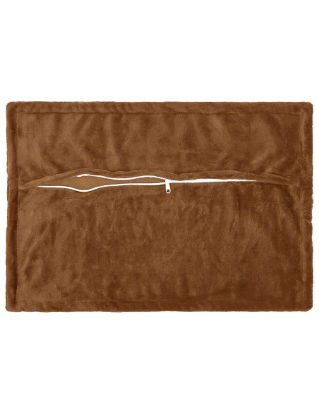 Federa 2 pz HOUTEN Marrone Chiaro 50 x 75 cm Flanella