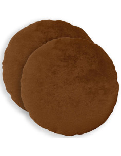 Federa 2 pz HEERLEN Marrone Chiaro Diam. 50 cm Flanella 2
