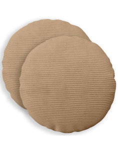 Federa 2 pz HEERLEN Marrone Diam. 30 cm corduroy 2