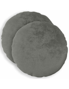 Federa 2 pz HEERLEN Grigio Scuro Diam. 30 cm Flanella 2